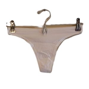 White GAP Women's Cotton Thong Panty